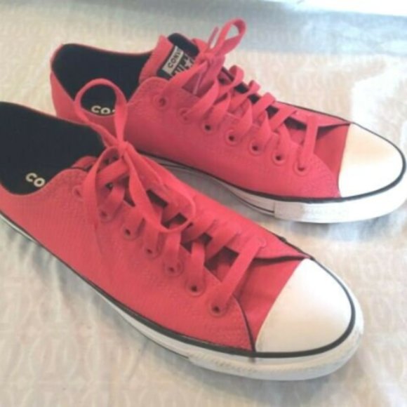 Converse All Star Nylon Color Red Sneakers Mens US Size 9 - Picture 1 of 6